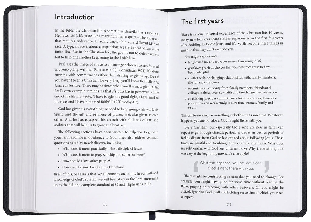 NLT New Living Translation Bible with navy cover, Anglicised translation