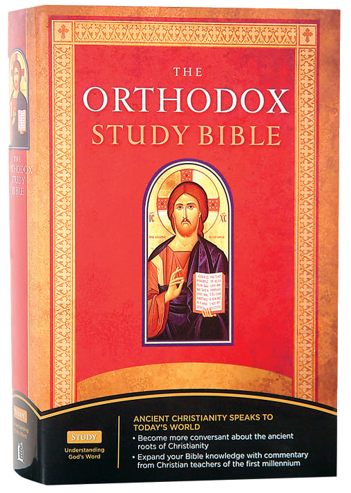 NKJV Orthodox Study Bible in Black Letter Edition with Orthodox commentary