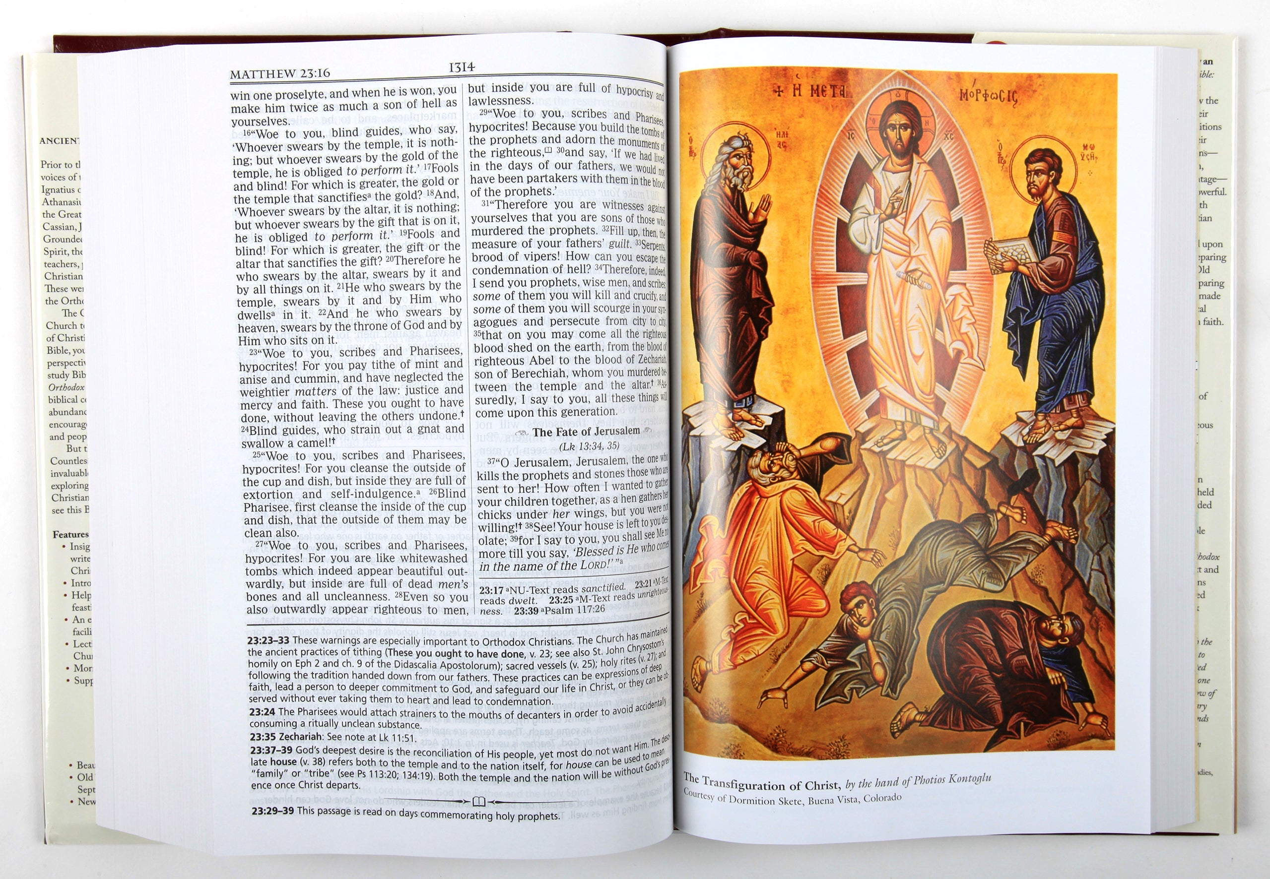 NKJV Orthodox Study Bible in Black Letter Edition with ribbon bookmark
