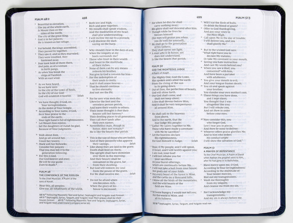 NKJV Value Thinline Bible Blue (Red Letter Edition)