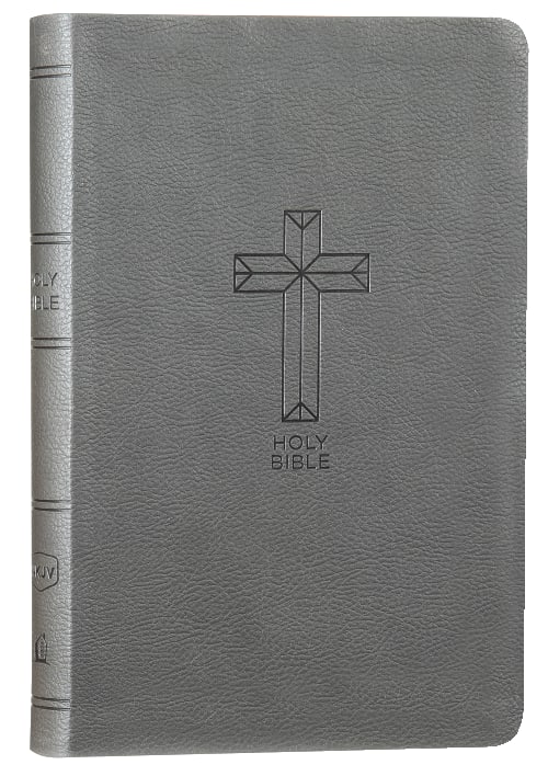 NKJV Value Thinline Bible in Charcoal with Red Letter Edition