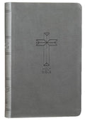NKJV Value Thinline Bible in Charcoal with Red Letter Edition