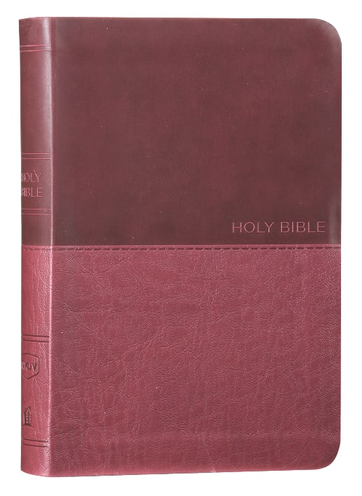 Burgundy compact NKJV Bible with red letter edition