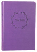 NKJV Value Thinline Bible Large Print Purple (Red Letter Edition)
