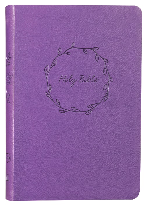 NKJV Value Thinline Bible Large Print Purple (Red Letter Edition)