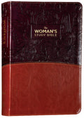 NKJV Woman's Study Bible, brown and burgundy full-color fully revised edition
