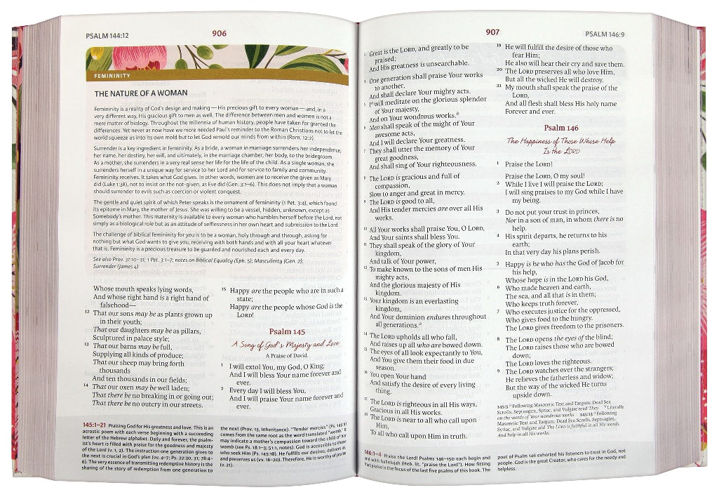 NKJV Woman's Study Bible, a full-color Bible for women's spiritual growth and learning