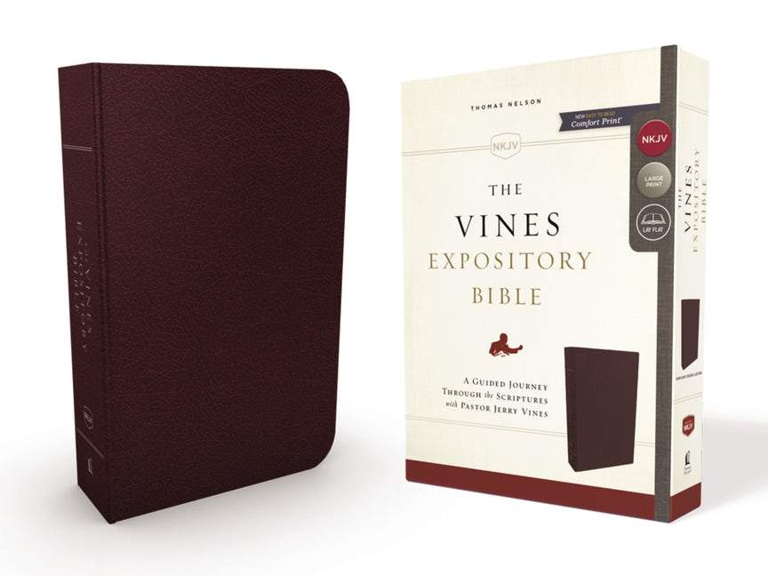 NKJV Vines Expository Bible, Bonded Leather Bible Cover