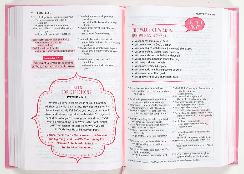 NLT A Girl After God's Own Heart Bible for Kids: Fun and Engaging Christian Bible Study for Girls