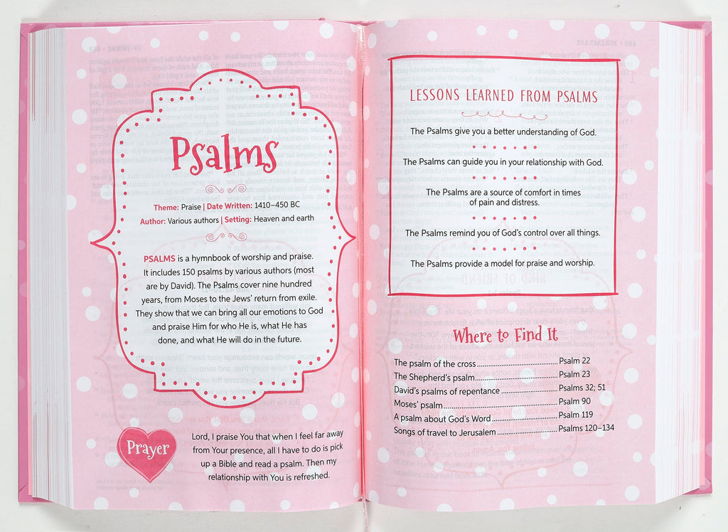 NLT A Girl After God's Own Heart Bible for Kids: Building Faith and Character in Young Girls