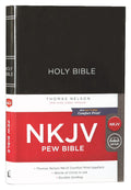 NKJV Pew Bible Black with Red Letter Edition