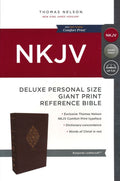 NKJV Comfort Print Deluxe Reference Bible in giant print imitation leather