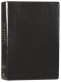 NKJV Maxwell Leadership Bible in black leather, a study Bible for leadership and personal development.