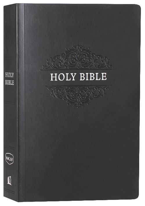 NKJV Holy Bible Soft Touch Edition Black (Black Letter Edition) leather-bound Bible