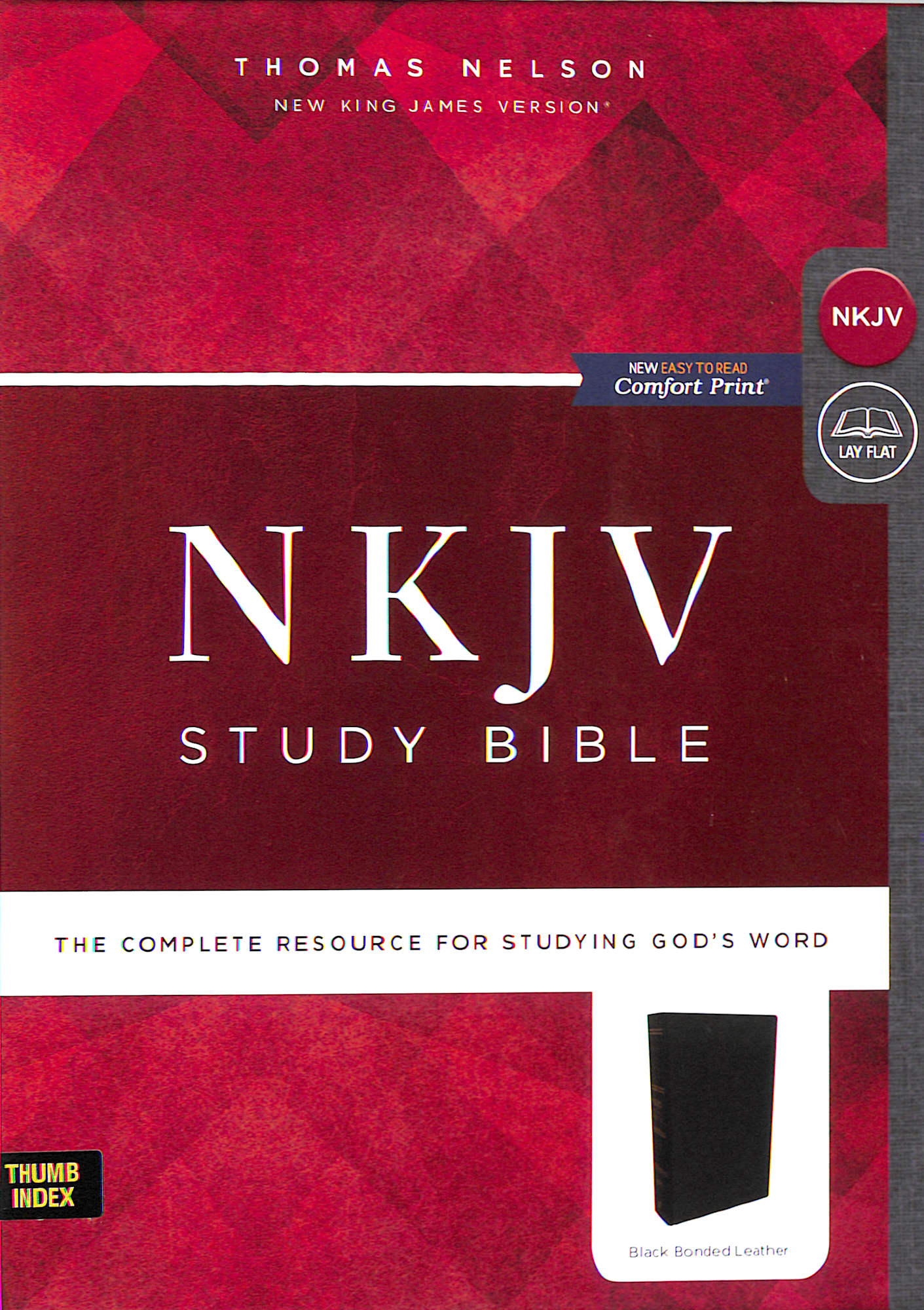 NKJV Study Bible Black Indexed (Black Letter Edition)