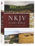NKJV Study Bible Full Color Black Letter Edition, a comprehensive Bible study resource with full-color maps and black letter 
