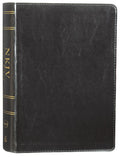 NKJV Study Bible black leather-bound full-color edition