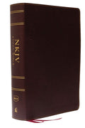 NKJV Study Bible in burgundy full-color indexed black letter edition