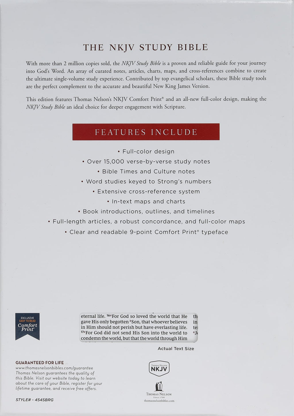 NKJV Study Bible Burgundy Full-Color Indexed (Black Letter Edition)