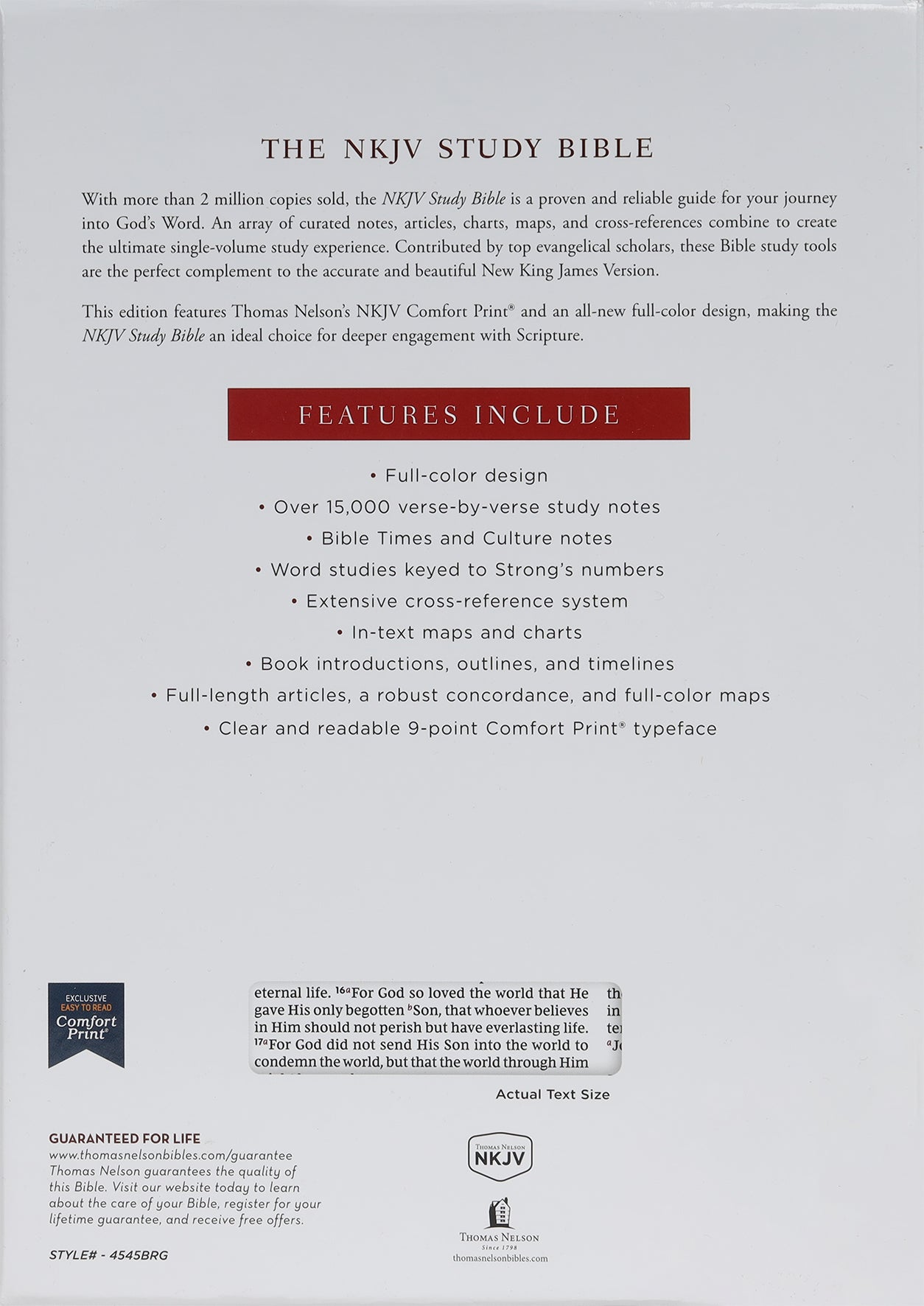 NKJV Study Bible Burgundy Full-Color Indexed (Black Letter Edition)