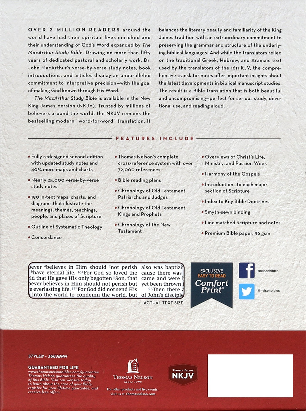 NKJV Macarthur Study Bible Brown (2nd Edition)