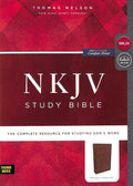 NKJV Study Bible Brown Indexed Black Letter Edition