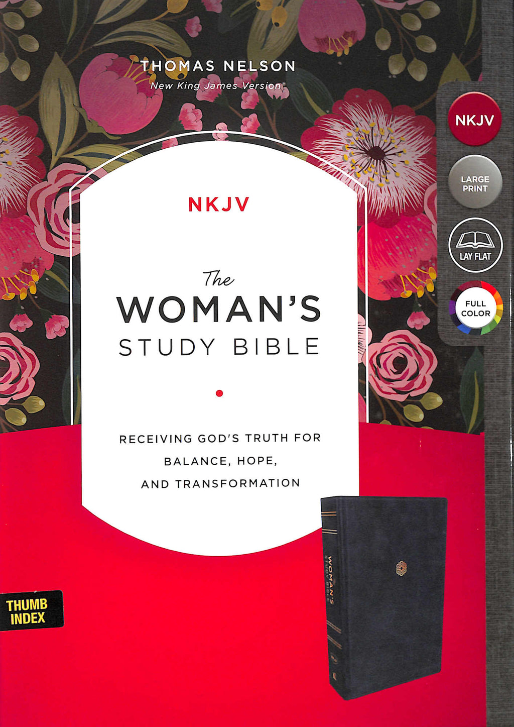 NKJV Woman's Study Bible Blue Indexed Bible, a comprehensive study guide for women.