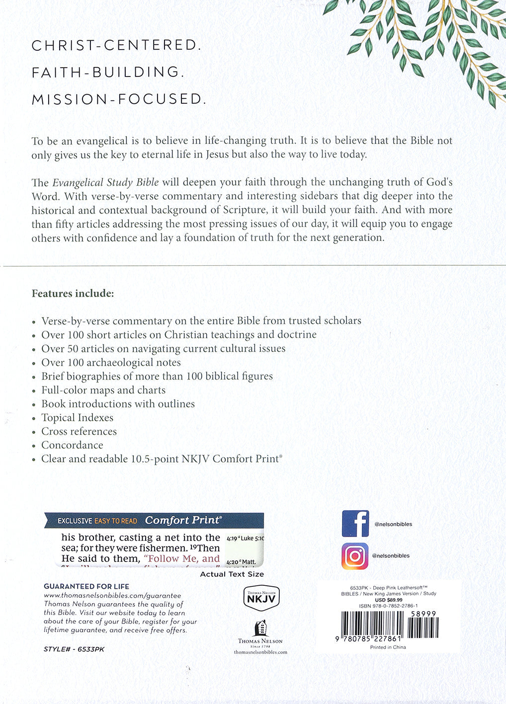 NKJV Study Bible, NKJV Bible for Sale - NKJV Evangelical Edition