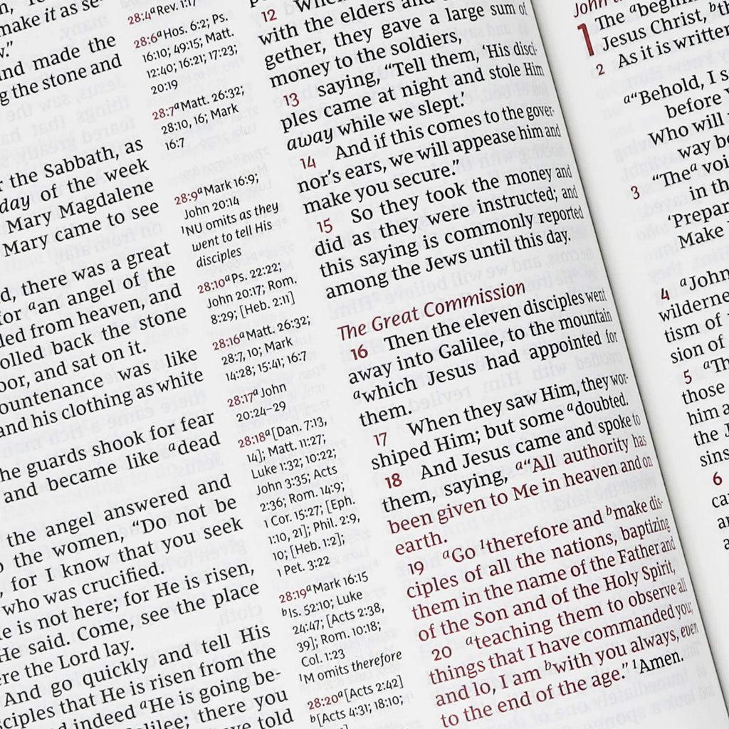 NKJV Reference Bible Brown Verse By Verse (Red Letter Edition)
