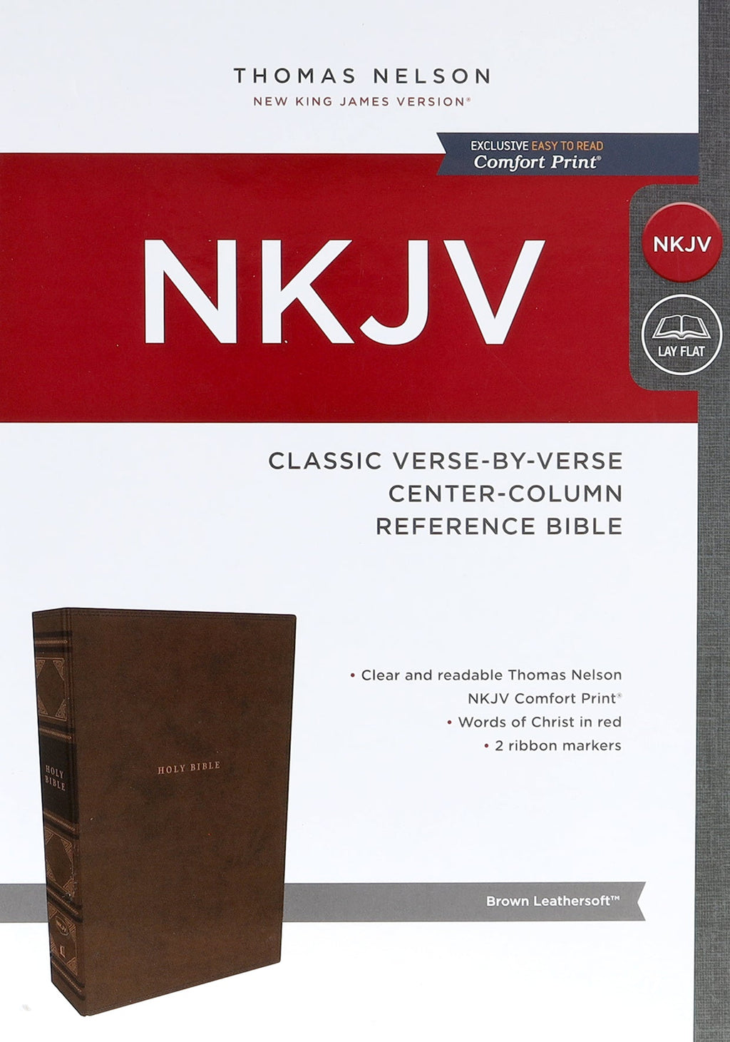 NKJV Reference Bible Brown Verse by Verse Edition Red Letter