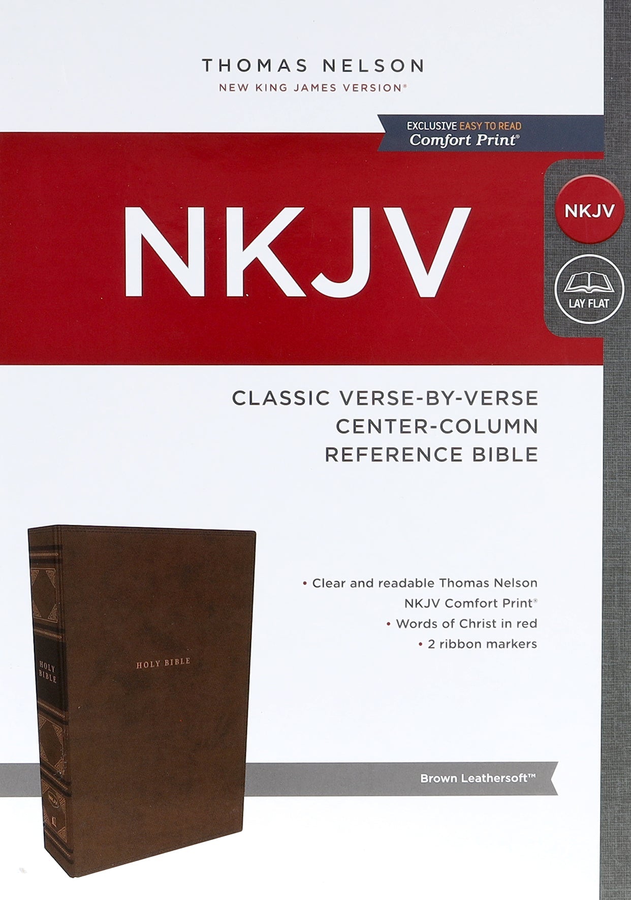 NKJV Reference Bible Brown Verse by Verse Edition Red Letter