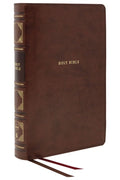 NKJV Reference Bible Brown Indexed Verse By Verse (Red Letter Edition)