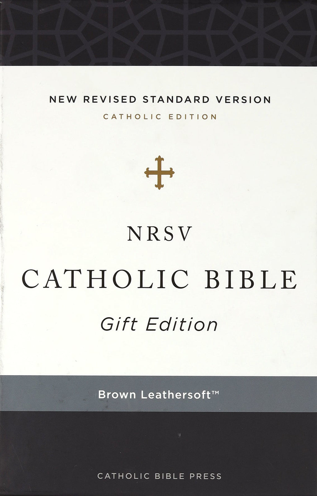 Anglicised NRSV Catholic Bible gift edition on a coffee table