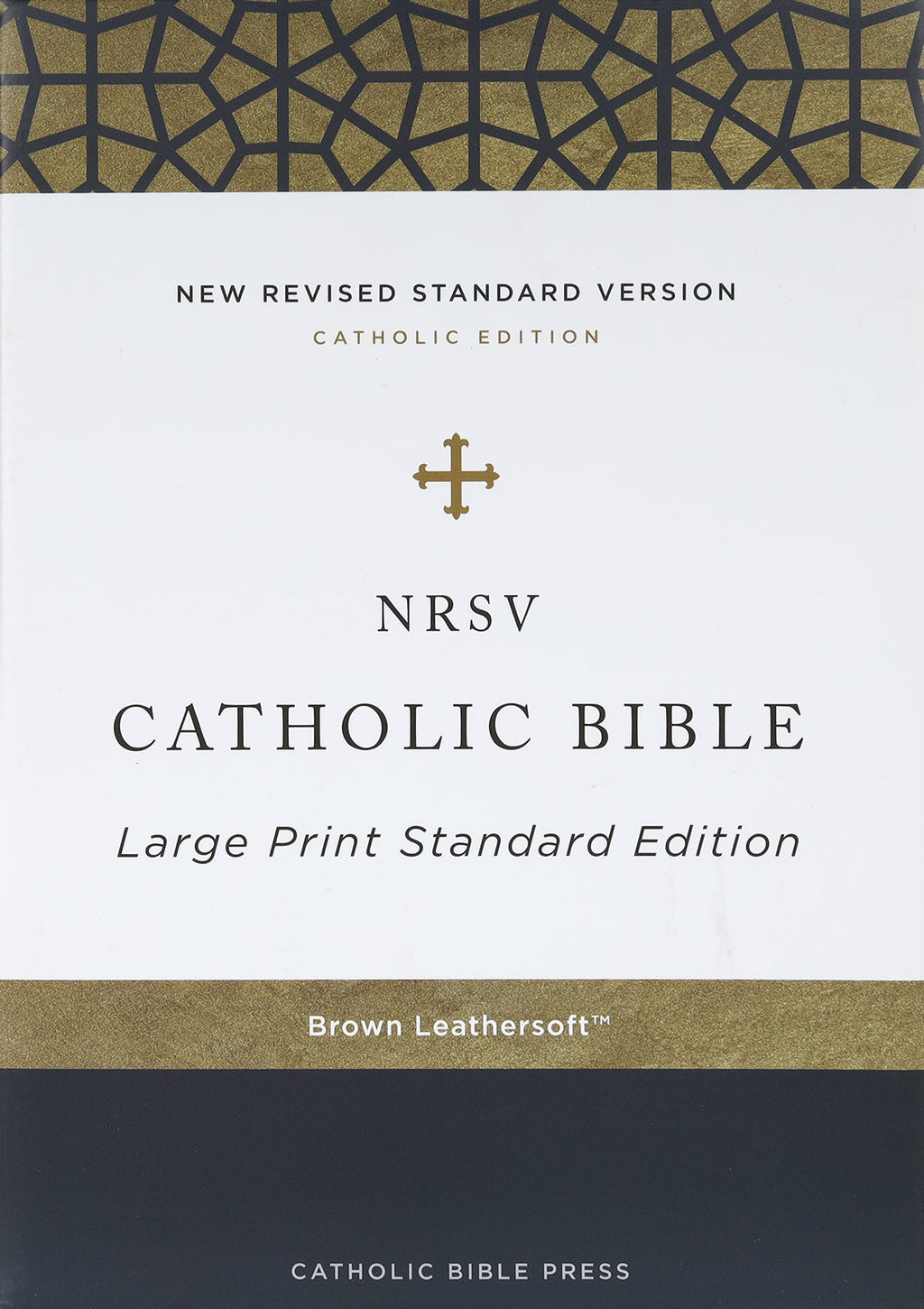 Catholic Large Print Bible in Brown Leather Bound