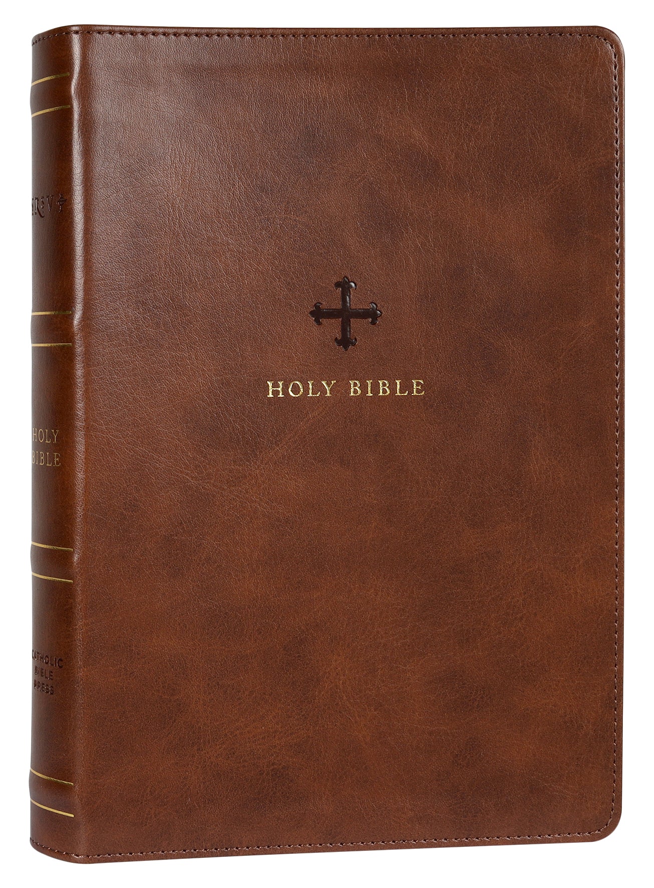 NRSV Catholic Bible Large Print Brown Leather Bound Edition