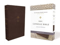 NRSV Catholic Bible Journal Edition Brown Anglicised leather-bound book