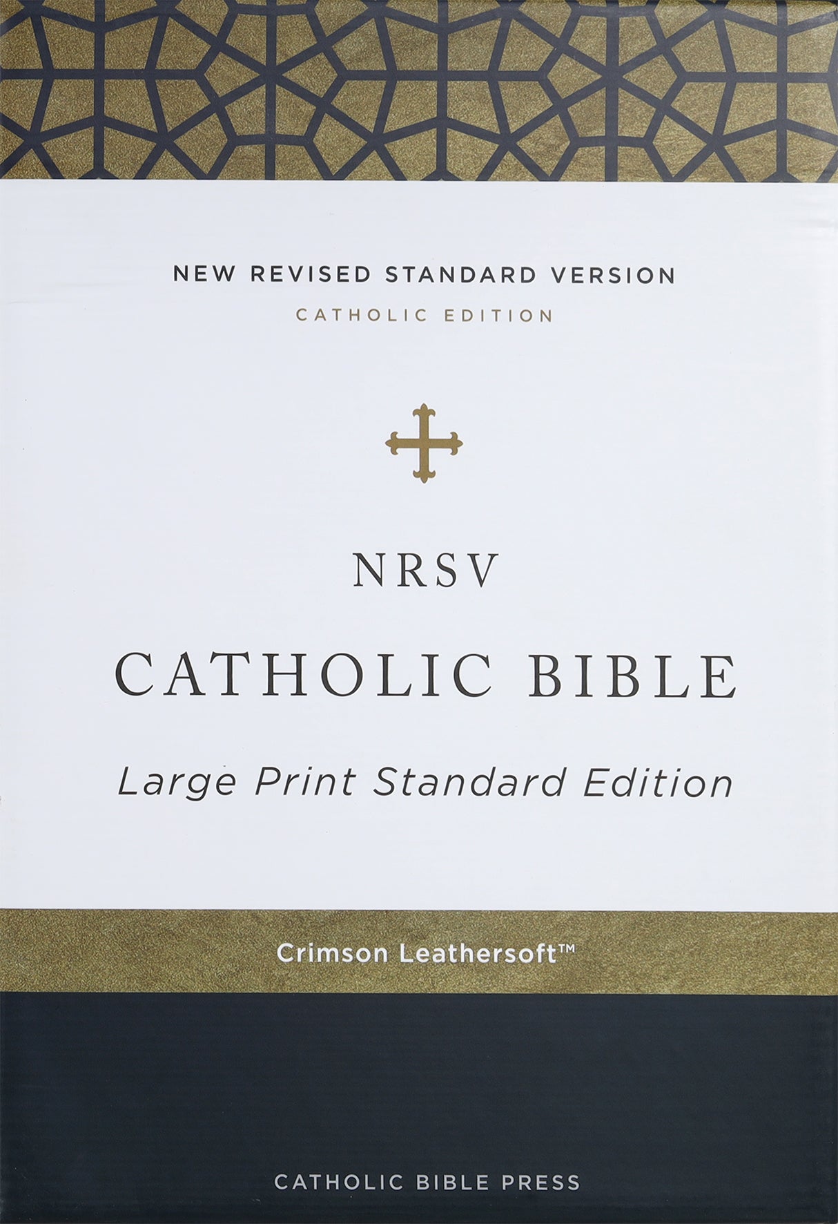 NRSV translation Catholic Bible in large print with red letter edition
