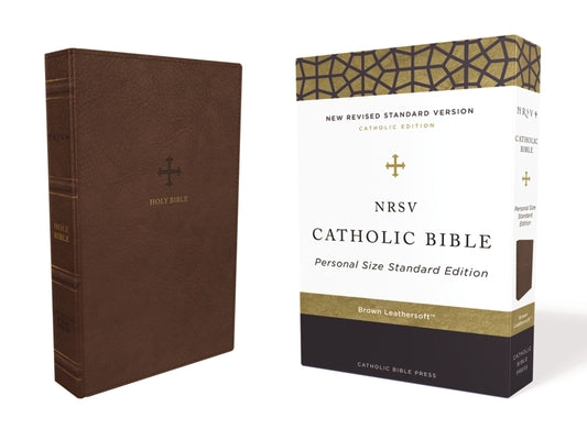 NRSV Catholic Bible Brown Leather Bound Edition - A premium leather-bound publication of the Catholic Bible in the New Revise