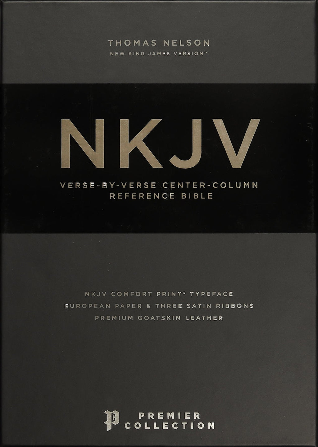 Black NKJV Reference Bible with Premier Collection Red Letter Edition