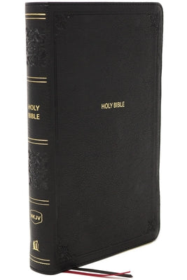NKJV compact reference Bible in black, red letter edition