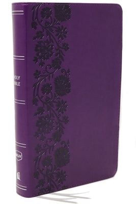 NKJV purple Bible with large print red letter reference study