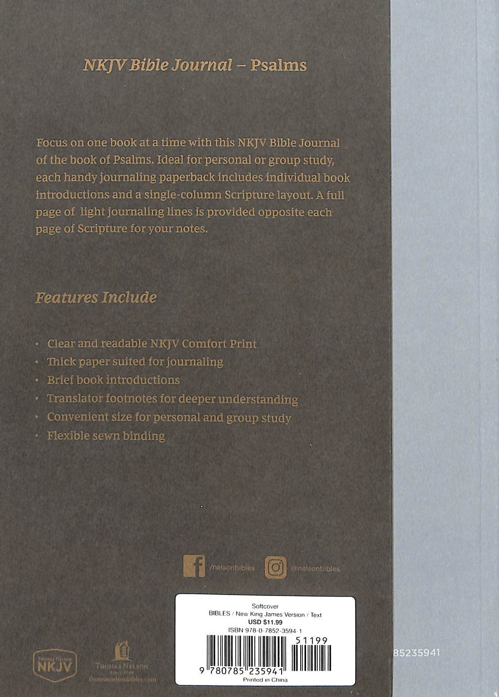 NKJV Scripture Journal for Psalms, a faith-building and introspective companion