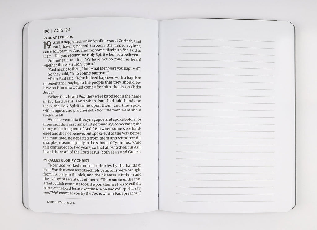 NKJV Scripture Journal, New King James Version Bible, Book of Acts