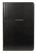 NKJV Thinline Reference Bible in Black leather binding with red letter edition