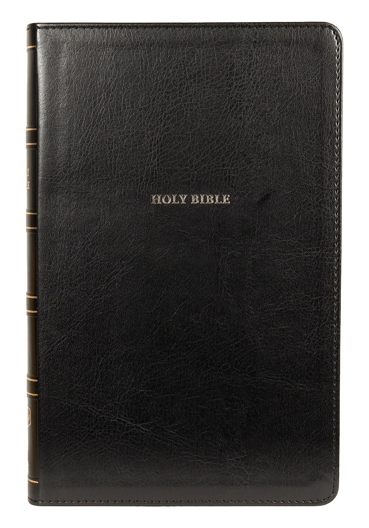 NKJV Thinline Reference Bible in Black leather binding with red letter edition