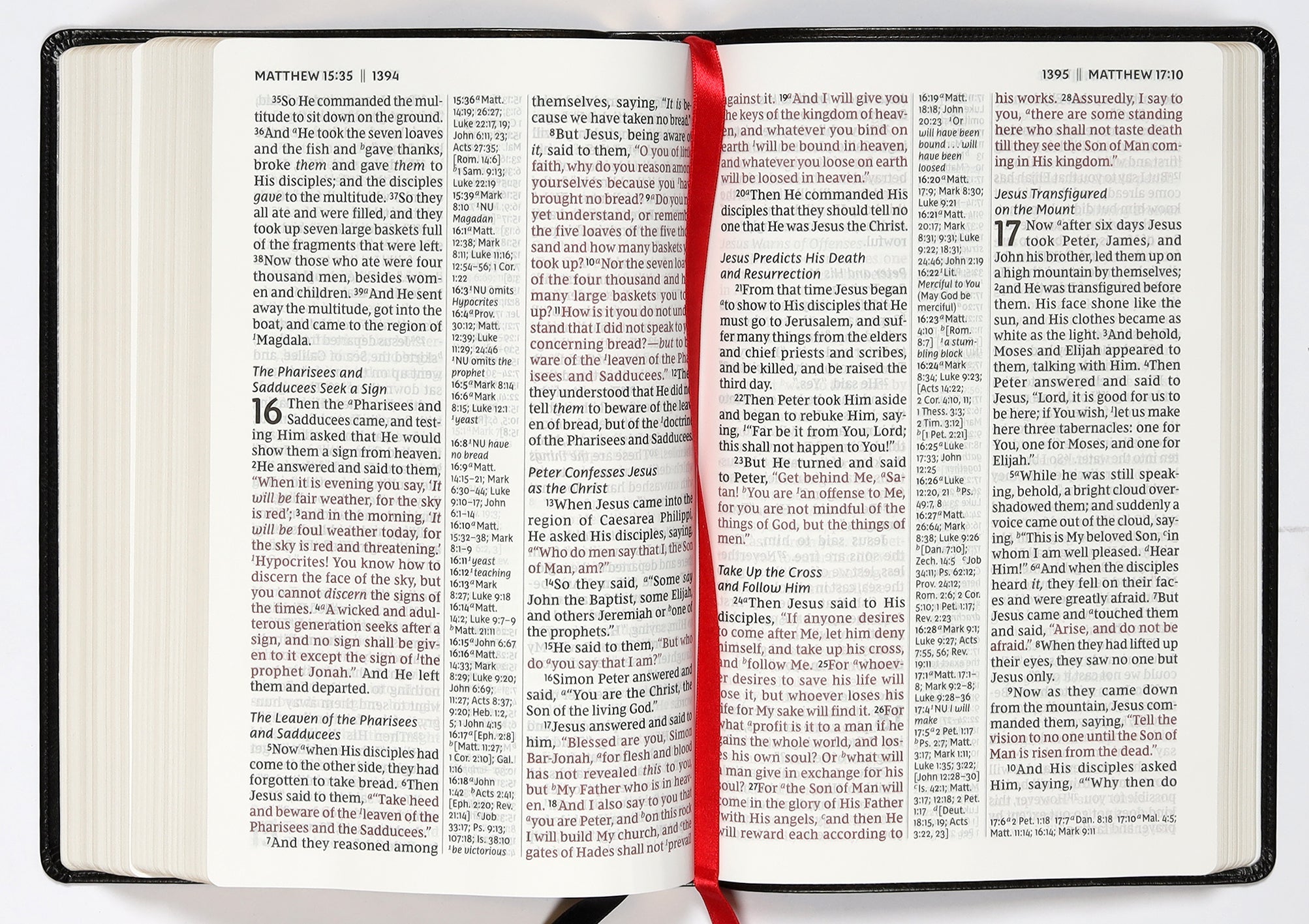 NKJV Giant Print Black Letter Reference Bible, ideal for easy reading