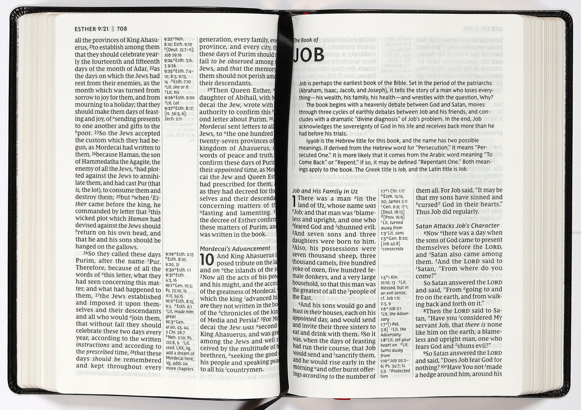 Giant Print NKJV Reference Bible featuring a black letter edition
