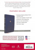 NKJV Reference Bible with giant print blue cover and red letter edition.