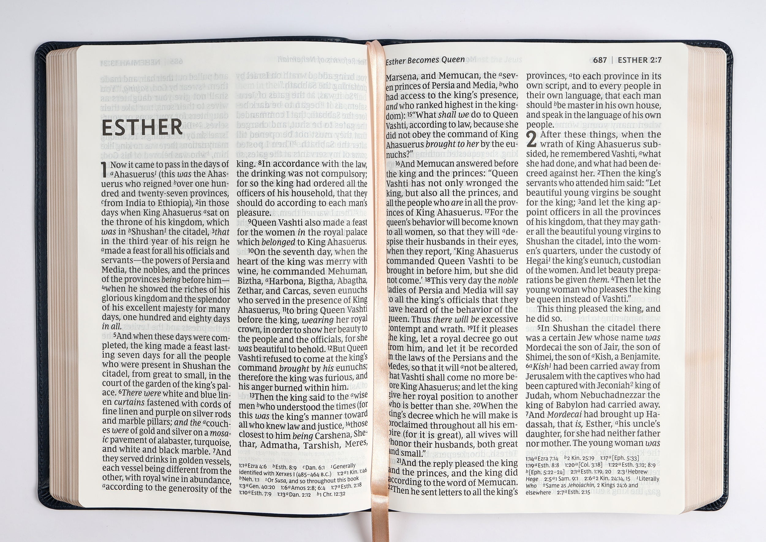 NKJV Bible featuring giant print, blue cover, and red letter edition for reading.