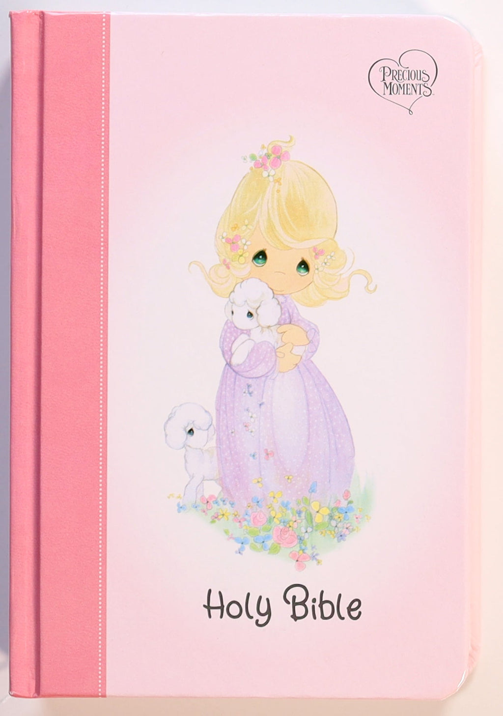 Front cover of NKJV Precious Moments Children's Bible in Pink, a heartwarming gift